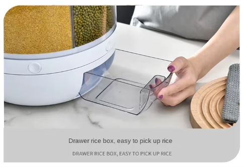 Rotating Dry Foods Kitchen Organizer