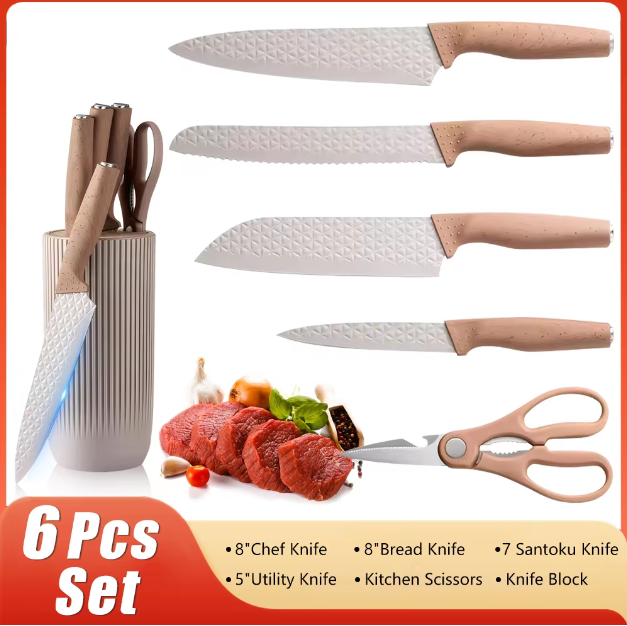 3CR13 Chef Kitchen Knife set of 6