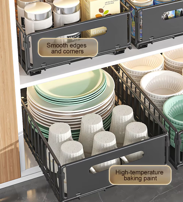 Kitchen Rack Storage Pull Out Cabinet Organizer