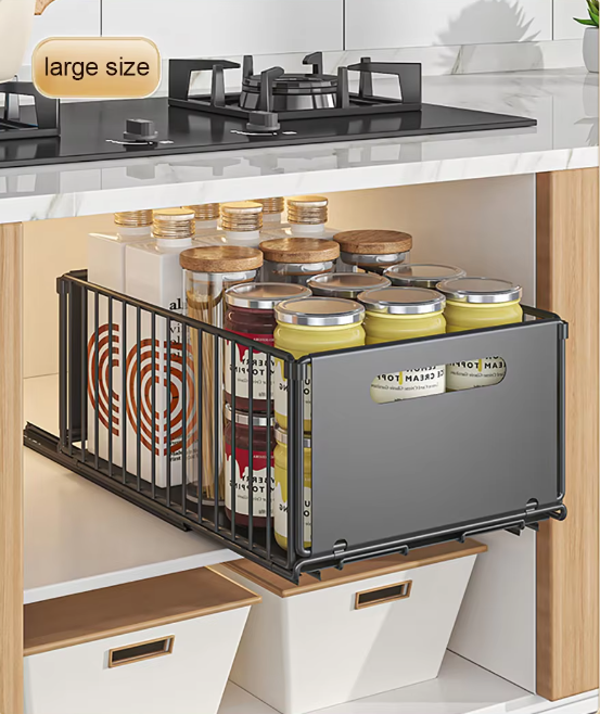 Kitchen Rack Storage Pull Out Cabinet Organizer